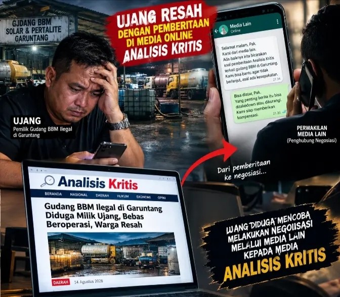 Disebut Sebagai Pemilik Gudang BBM Ilegal Ujang Kirim Pihak Ketiga Untuk Negosiasi Dengan Media